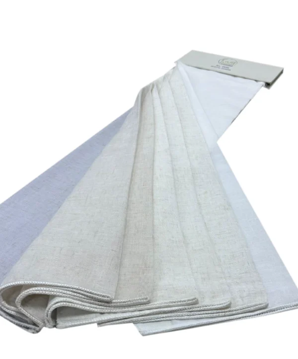 2505 (4) لينون شيفون من الكتان الطبيعي(2505) 7الوان