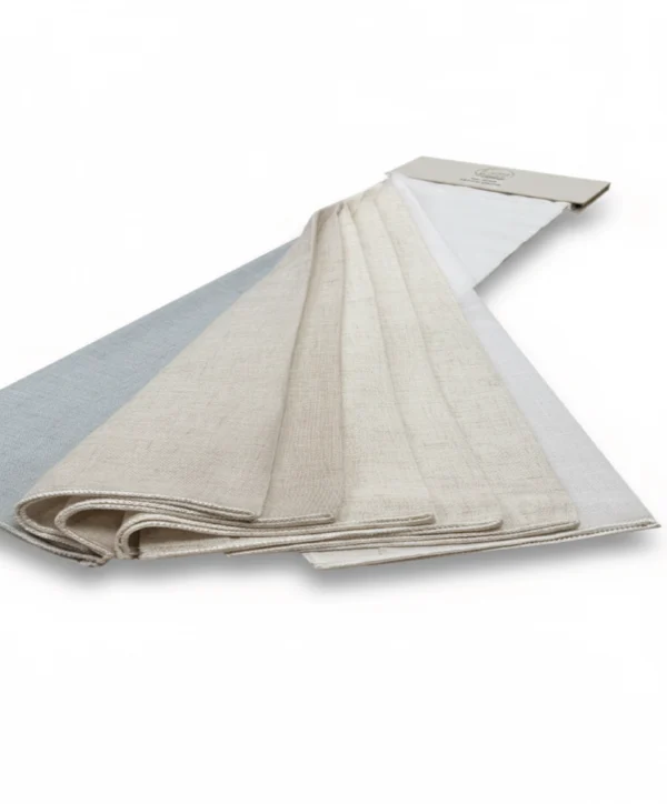 2505 (7) لينون شيفون من الكتان الطبيعي(2505) 7الوان