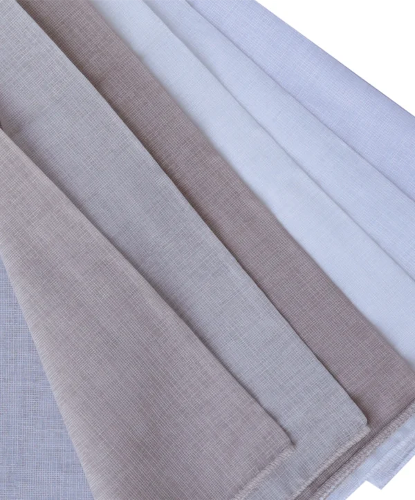 2514 (5) لينون شيفون من الكتان الطبيعي(2514) 7الوان