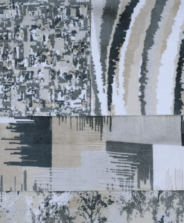 2521 (2) قماش مخمل ملون محفور عالي الجودة والفخامة (2521) 17لون