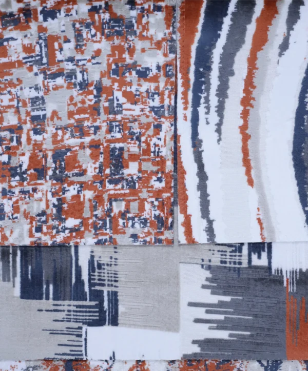 2521 (3) قماش مخمل ملون محفور عالي الجودة والفخامة (2521) 17لون