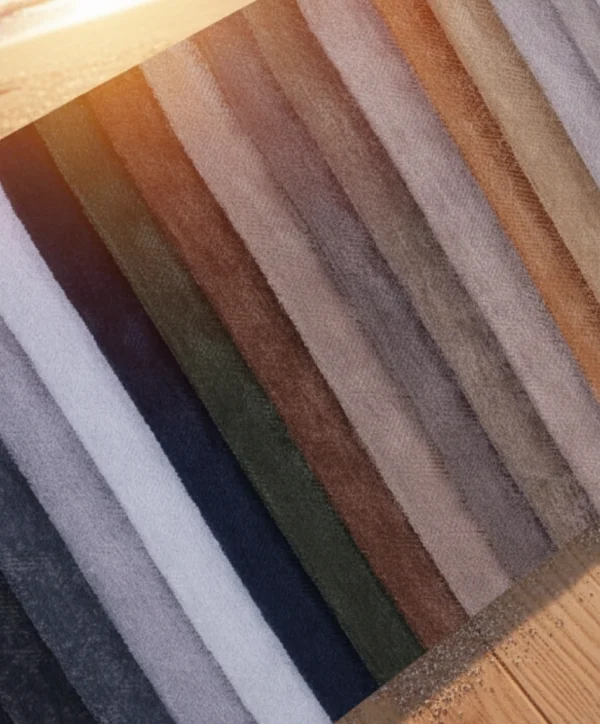 2542 (10) قماش شانيل فاخر بألوان زاهية وخامات من أفضل الخيوط(2542) 25لون